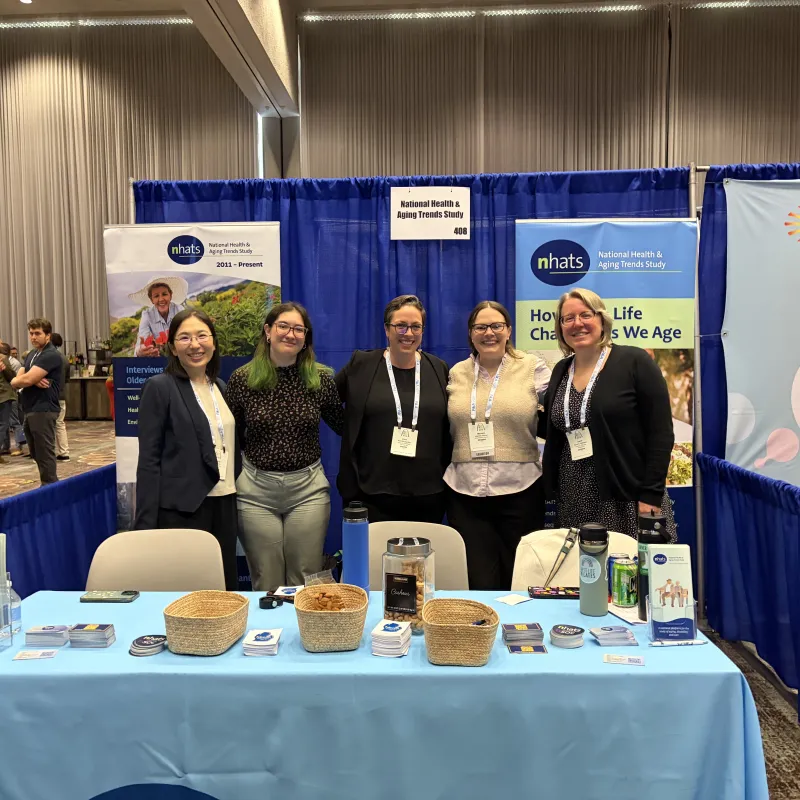 NHATS staff at the NHATS booth at PAA.